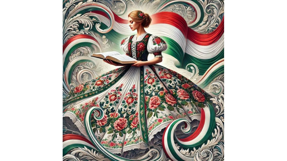 Papp-Erdei Barbara(Barbara Liney Woods): Költőink emlékei című vers illusztrációja a Múzsák Könyvtárában