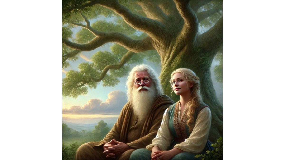 Aurora Amelia Joplin: Istennel beszélgettem című novella illusztrációja a Múzsák Könyvtárában