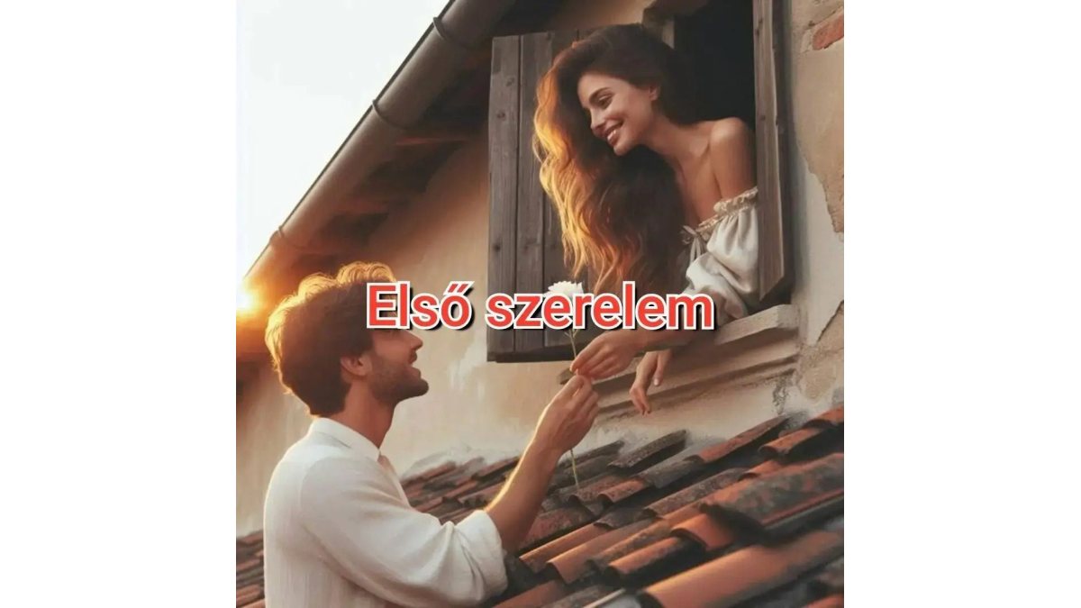 Gábor Edit: Első szerelem lehetett volna című vers illusztrációja a Múzsák Könyvtárában