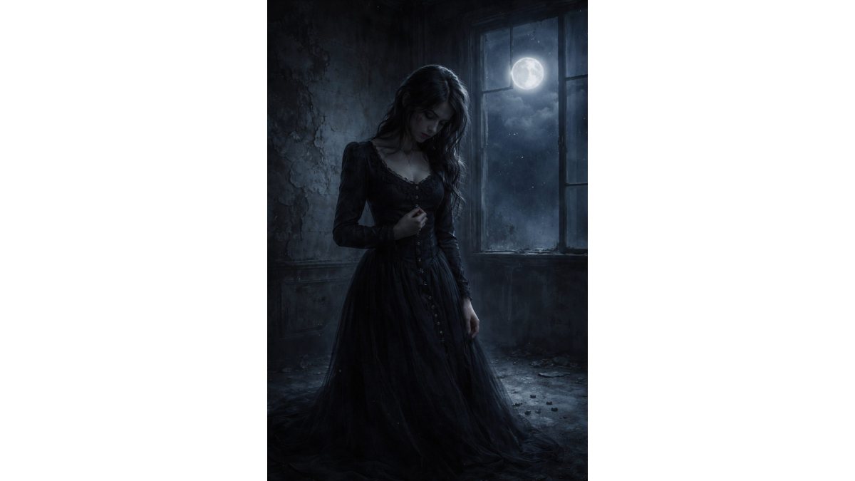 Tőkés Liliána: Utánad... című vers illusztrációja a Múzsák Könyvtárában