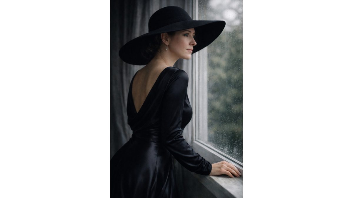 Kollár Kornélia: Fekete című vers illusztrációja a Múzsák Könyvtárában