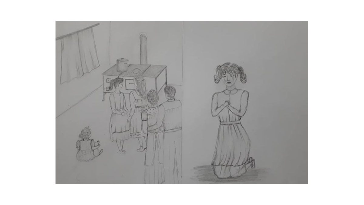 Magdus Melinda: Akit szeret az Isten című novella illusztrációja a Múzsák Könyvtárában