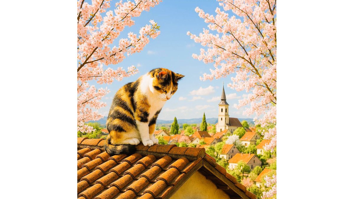 A.K. András.: A Háromlábú Macska című novella illusztrációja a Múzsák Könyvtárában