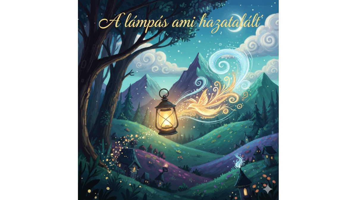 B.É. Krisztina: A lámpás ami hazatalált című mese illusztrációja a Múzsák Könyvtárában
