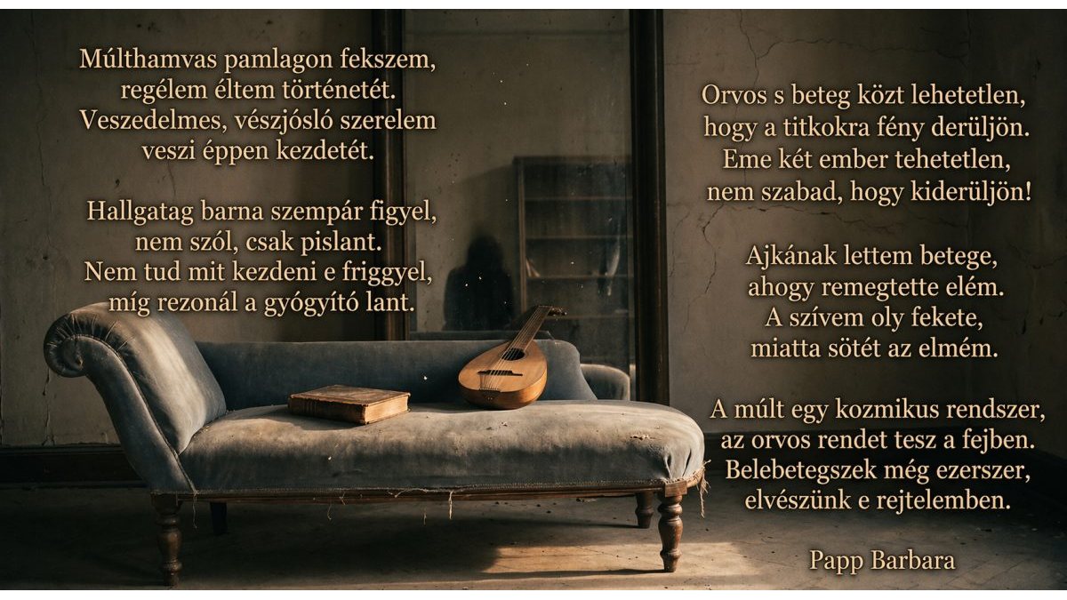 Papp Barbara: Pamlag című vers illusztrációja a Múzsák Könyvtárában