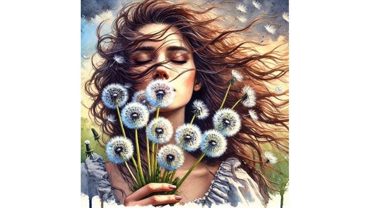 Rose Logan: Könnyű Szív című vers illusztrációja a Múzsák Könyvtárában