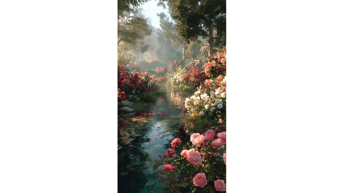 Papp-Erdei Barbara(Barbara Liney Woods): Éden Kertjéből jöttünk című vers illusztrációja a Múzsák Könyvtárában