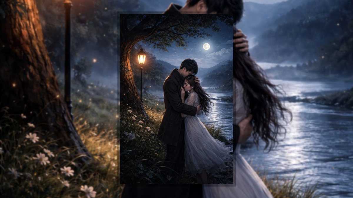 Tőkés Liliána: Hol a szél mesél... című vers illusztrációja a Múzsák Könyvtárában