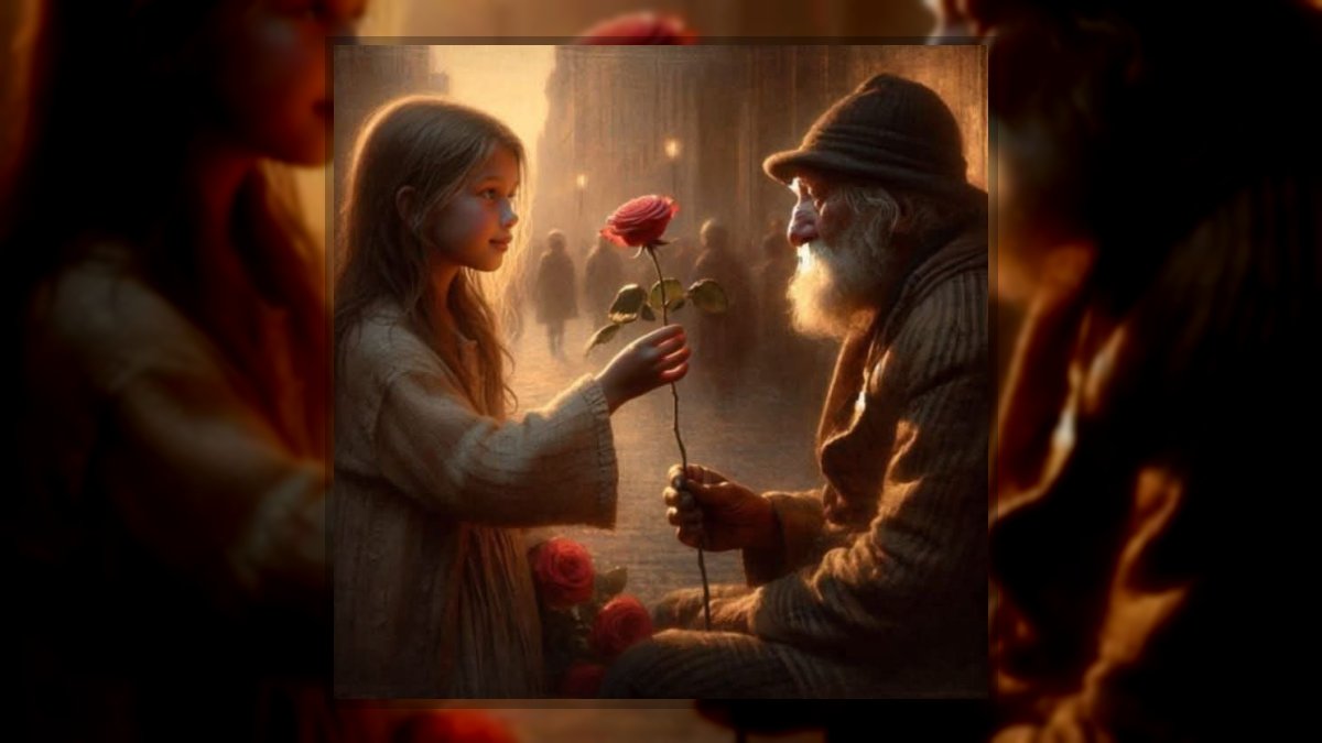 Zsuzsanna Bandics: Egy Gyermeki lélek című vers illusztrációja a Múzsák Könyvtárában