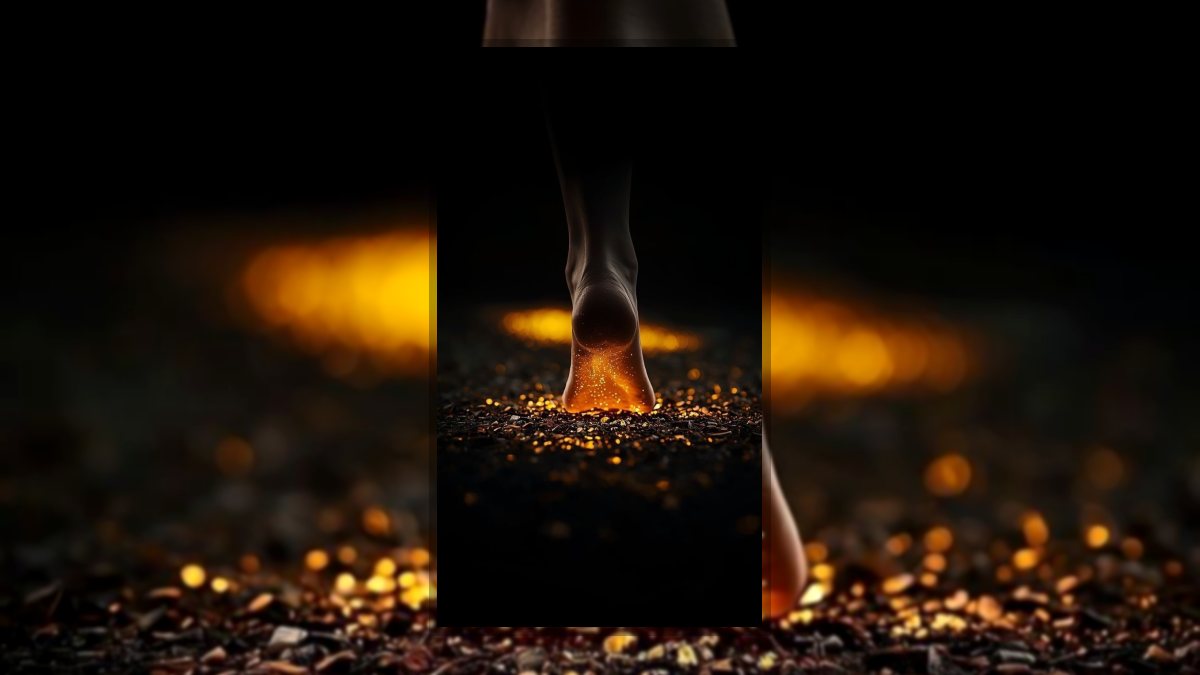 Aurora Amelia Joplin: Lábnyom vagyok... című vers illusztrációja a Múzsák Könyvtárában