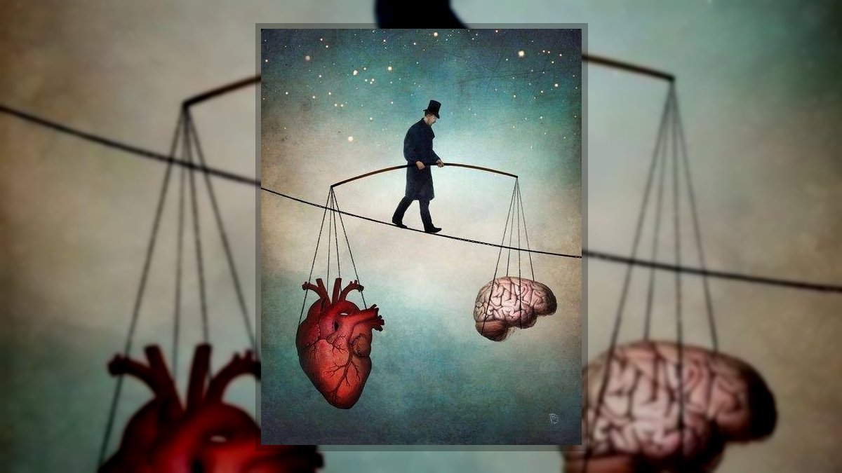 Bonnie Marcelé: A döntés súlya című vers illusztrációja a Múzsák Könyvtárában