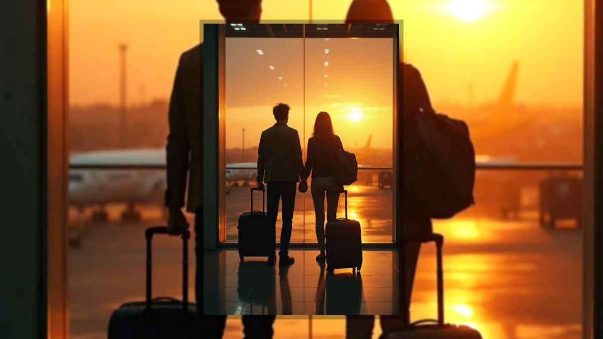 Bandics Zsuzsanna: Útra kelt fiatalok című vers illusztrációja a Múzsák Könyvtárában