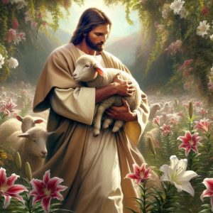 Aurora Amelia Joplin: Jesua érintése című vers illusztrációja a Múzsák Könyvtárában