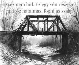 Gyurkó Mónika: Bátrak hídja című novella illusztrációja a Múzsák Könyvtárában