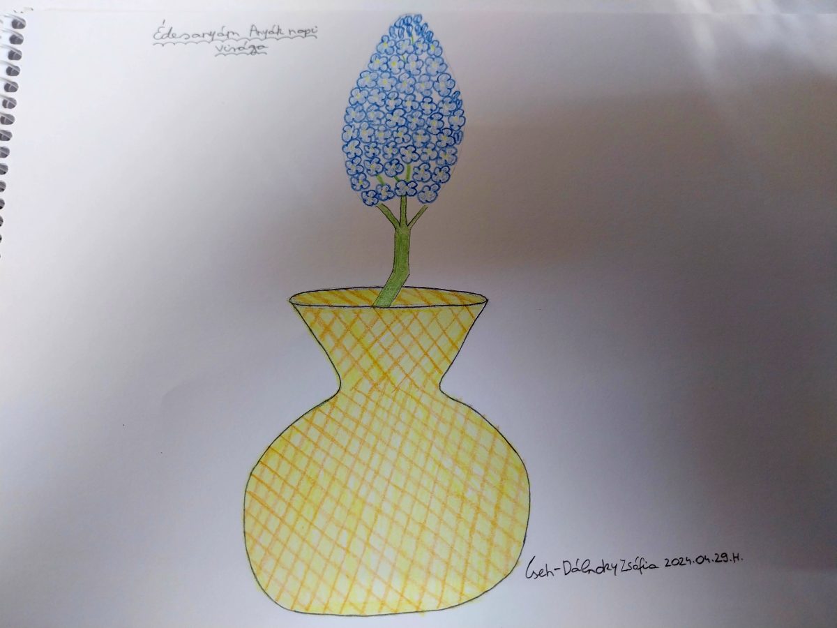 Zofia: Anya című vers illusztrációja a Múzsák Könyvtárában