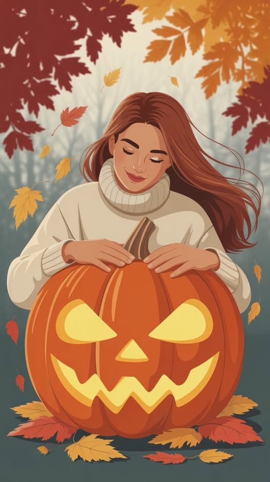 Vizkeleti Erzsébet: Halottak napján című novella illusztrációja a Múzsák Könyvtárában.