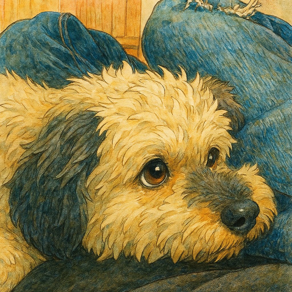 Norbert Farkas: A legnagyobb ajándék című vers illusztrációja a Múzsák Könyvtárában