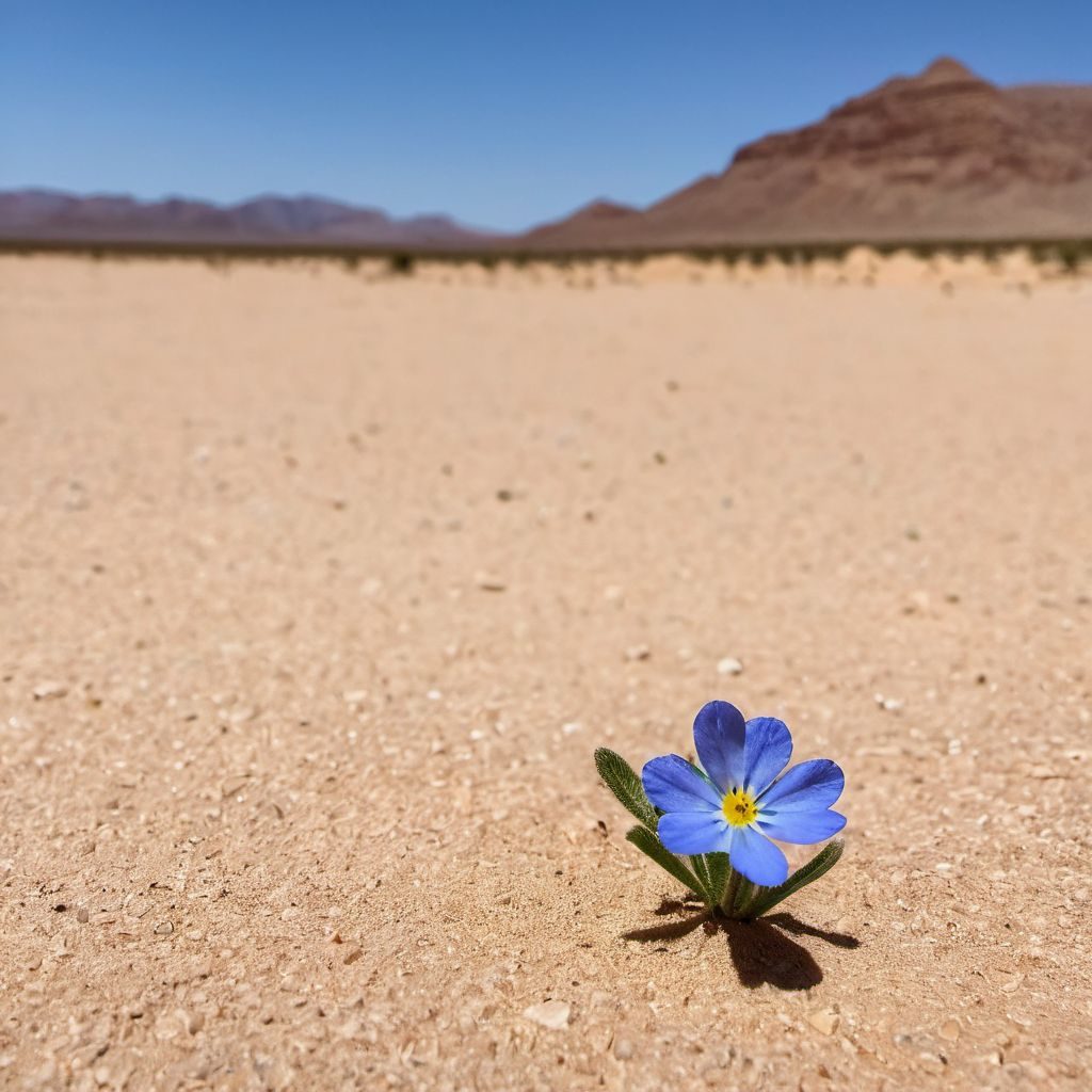A.K. András.: Kék kis virág. című novella illusztrációja a Múzsák Könyvtárában.