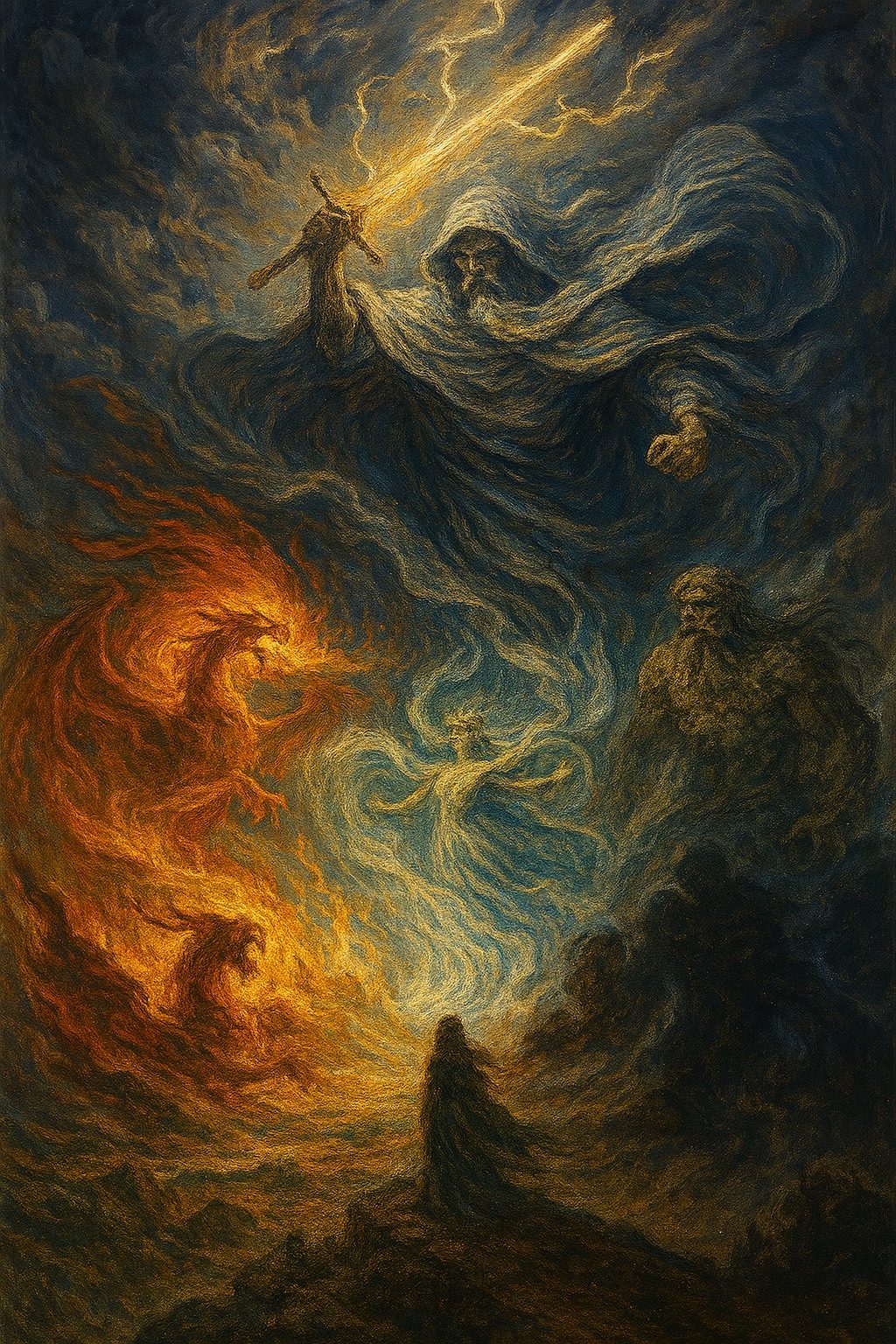 Balogh Erika: Az északi szél balladája című novella illusztrációja a Múzsák Könyvtárában.