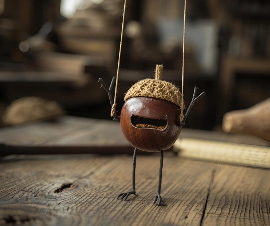 Gyurkó Mónika: Gesztenyefák című vers illusztrációja a Múzsák Könyvtárában