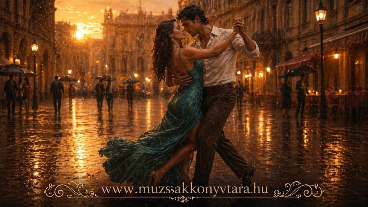 Vizkeleti Erzsébet: Egyetlen tánc című vers illusztrációja a Múzsák Könyvtárában