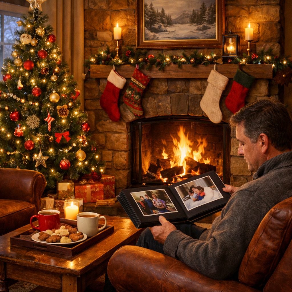 Poór Edit: Különös karácsony című novella illusztrációja a Múzsák Könyvtárában.