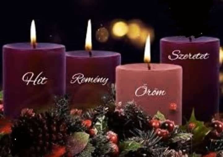 Gyólay Karolina: Advent öröm lángja című vers illusztrációja a Múzsák Könyvtárában