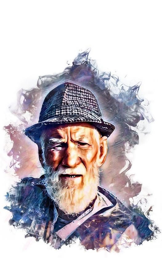 Alexander Corvinus: Az öreg horgász című vers illusztrációja a Múzsák Könyvtárában