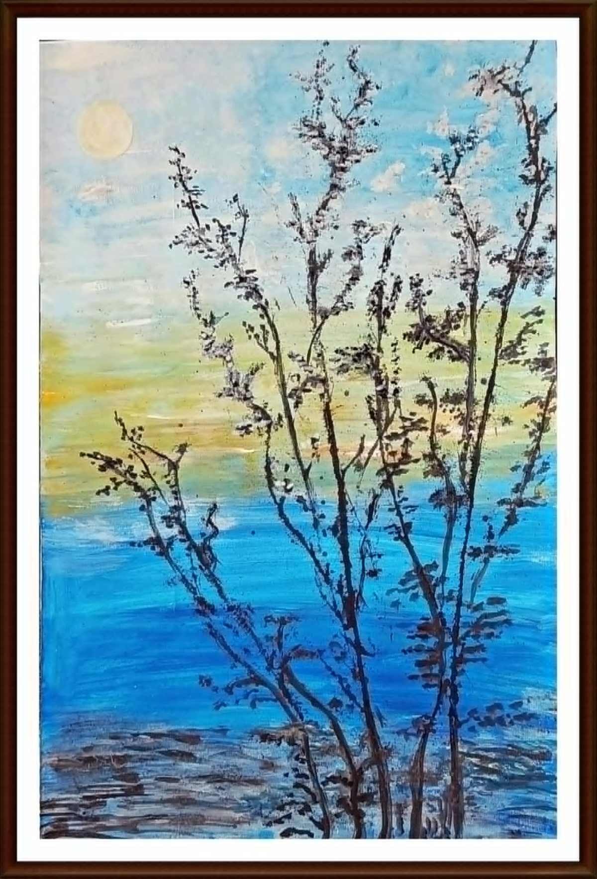 Híres B Ede: Újévre fordulva című vers illusztrációja a Múzsák Könyvtárában