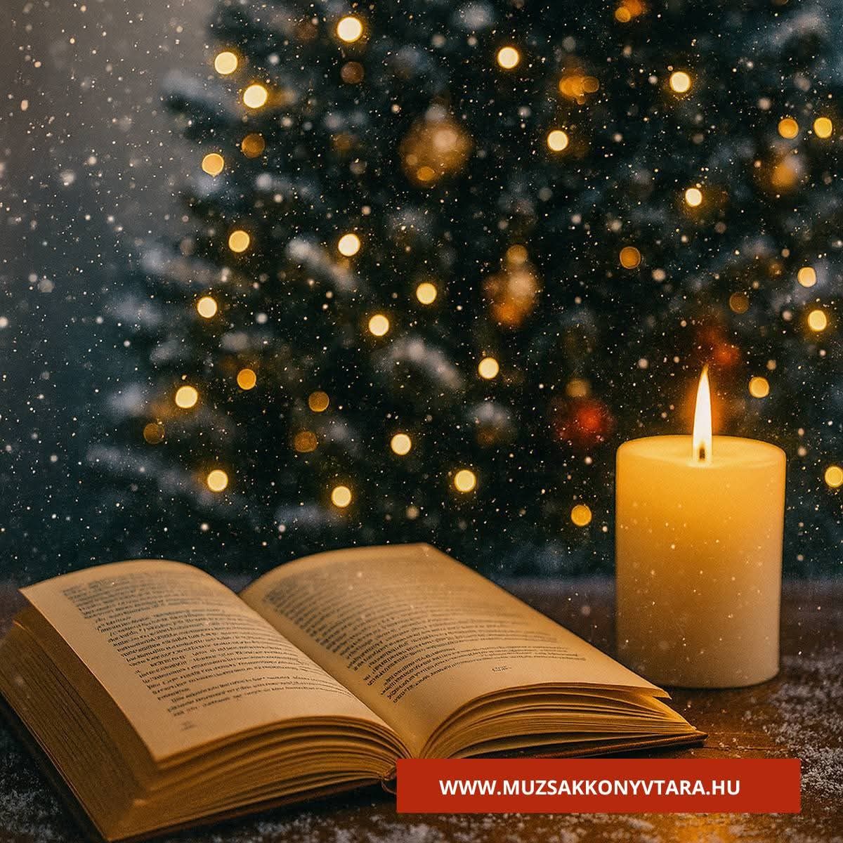 Soósné Balassa Eszter: ADVENT első vasárnapja című vers illusztrációja a Múzsák Könyvtárában