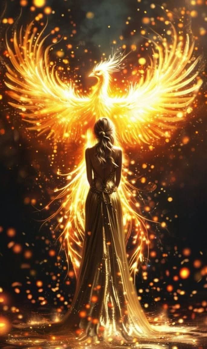 Kollár Kornélia: Főnix című vers illusztrációja a Múzsák Könyvtárában