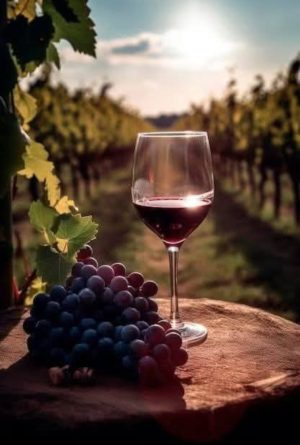 Fekete Ida Virág: Az utolsó szüret című novella illusztrációja a Múzsák Könyvtárában.