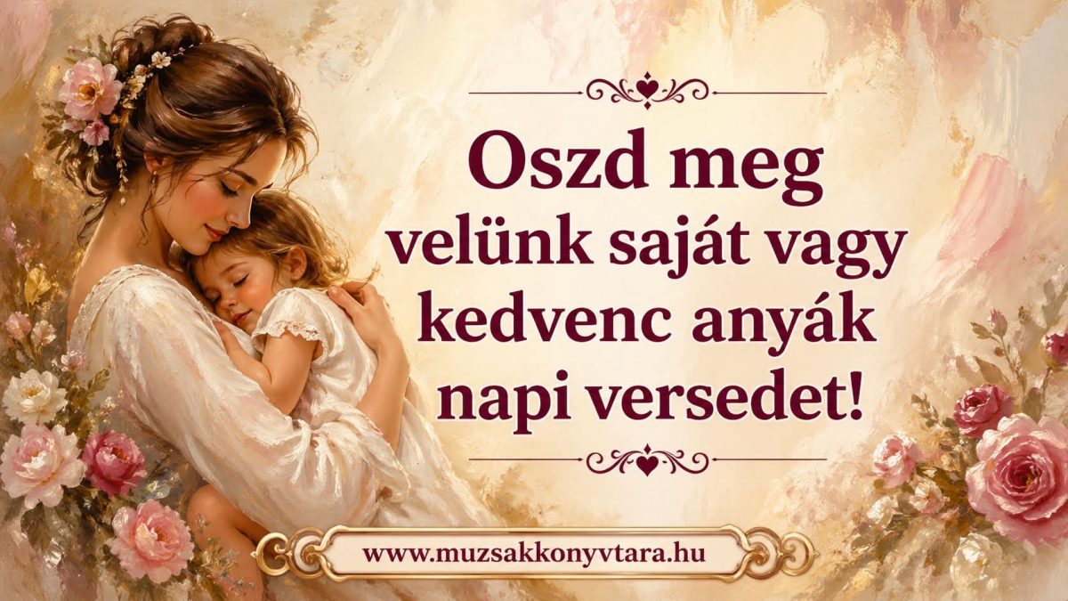 Baginé T. Szilvia: Édesanyám című vers illusztrációja a Múzsák Könyvtárában