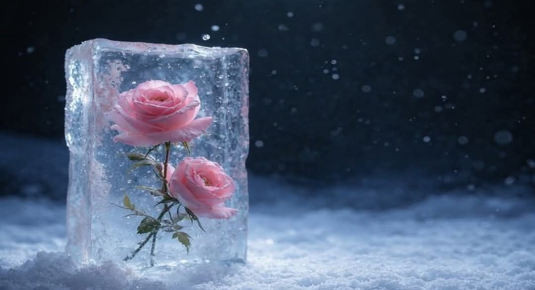 Ynela Zíléna: Dermedt szirom című vers illusztrációja a Múzsák Könyvtárában