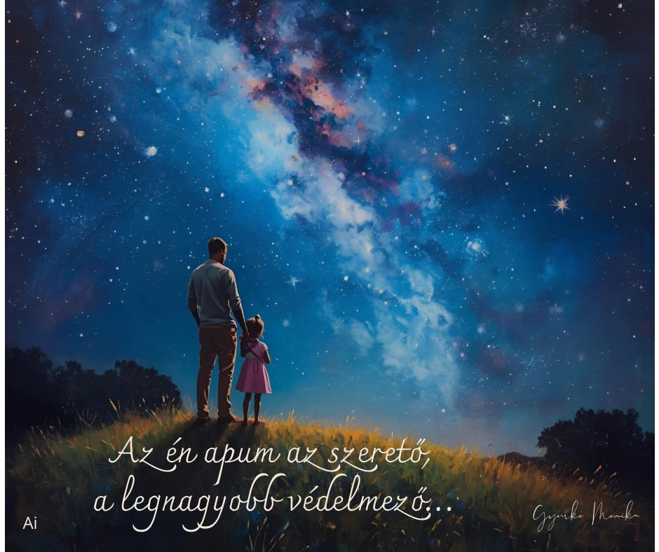 Gyurkó Mónika: Puszi eső című vers illusztrációja a Múzsák Könyvtárában