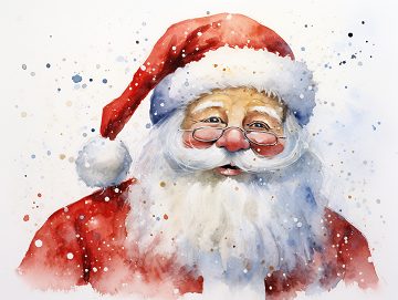 zsuzsa0302: Mikulás bácsi, hallod-e című vers illusztrációja a Múzsák Könyvtárában