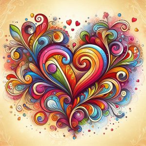 Czirják Tiborné Móra Gyöngyi: Kell a szeretet című vers illusztrációja a Múzsák Könyvtárában