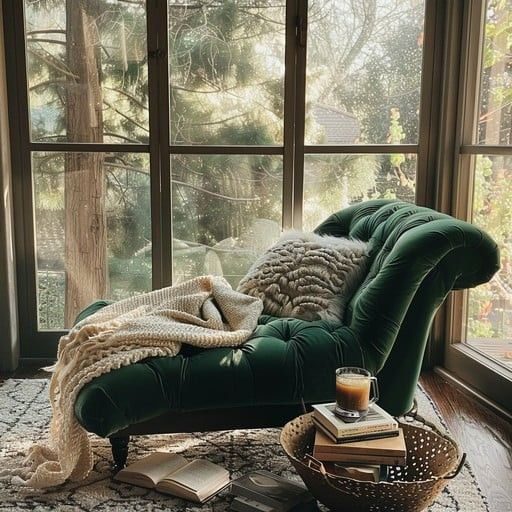 Rose Logan: A fotel szíve című vers illusztrációja a Múzsák Könyvtárában