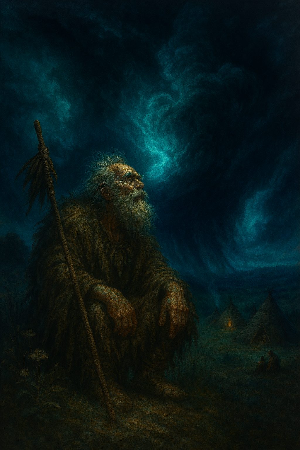 Balogh Erika: Az eltűnő világ - Az Egy születése című novella illusztrációja a Múzsák Könyvtárában.