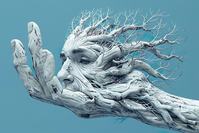 Tasi83: Porban Gyalogló Életvonalak című vers illusztrációja a Múzsák Könyvtárában