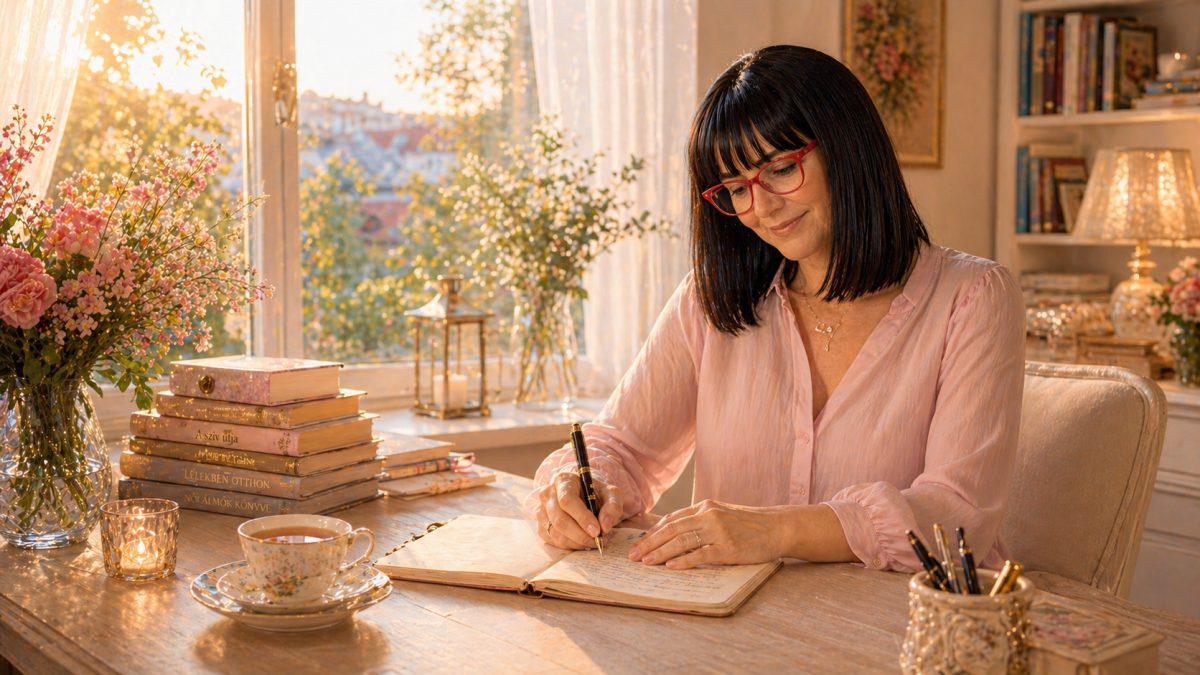 Aurora Amelia Joplin: Kívánok tiszta perceket című vers illusztrációja a Múzsák Könyvtárában