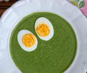 Garami Nelli: A spenót című novella illusztrációja a Múzsák Könyvtárában.