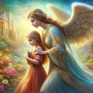 Kendi: Az Őrző kertje című novella illusztrációja a Múzsák Könyvtárában.