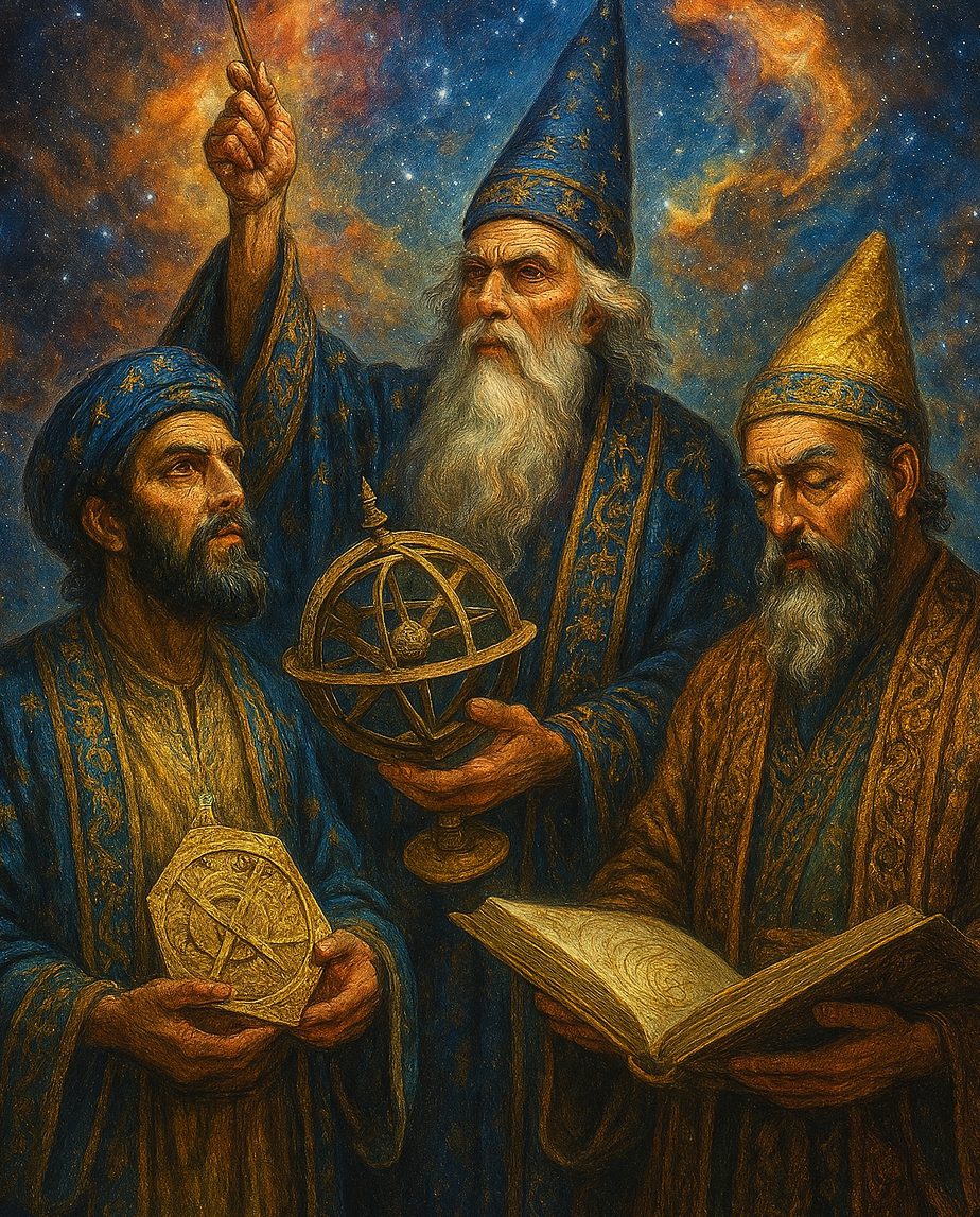 Balogh Erika: Ősi szellemek között hallgat az idő című novella illusztrációja a Múzsák Könyvtárában.