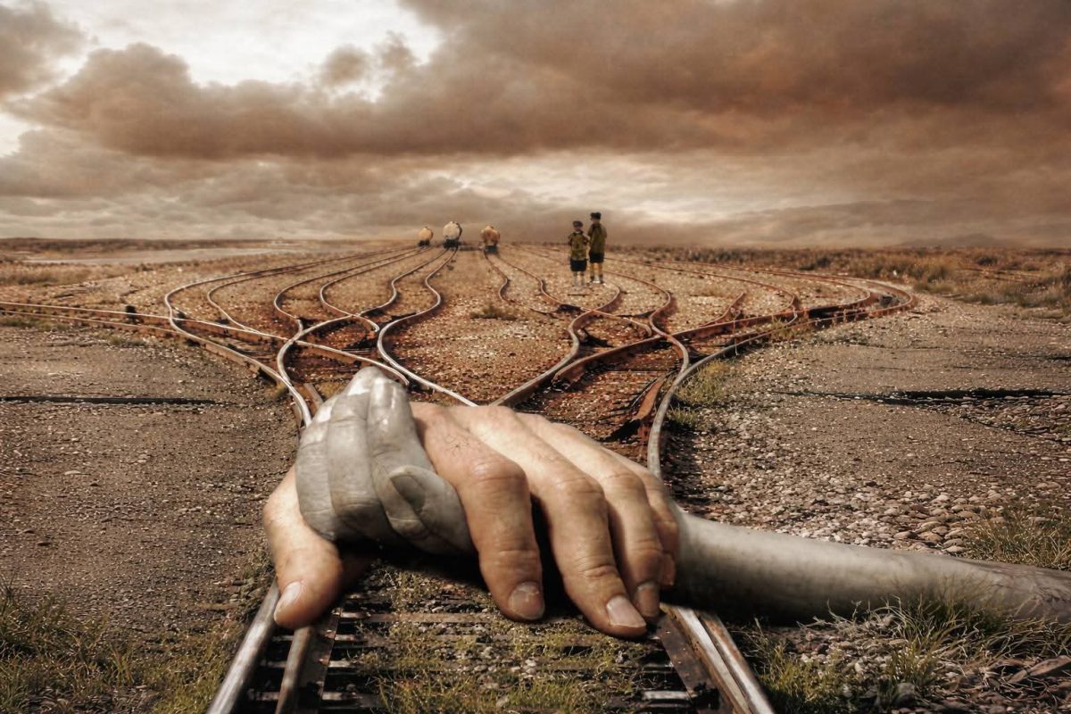 Vasasné Koszla Beáta: Sorsunk útján című vers illusztrációja a Múzsák Könyvtárában