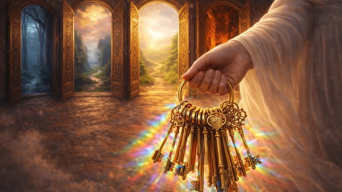 Soósné Balassa Eszter: A választás című vers illusztrációja a Múzsák Könyvtárában