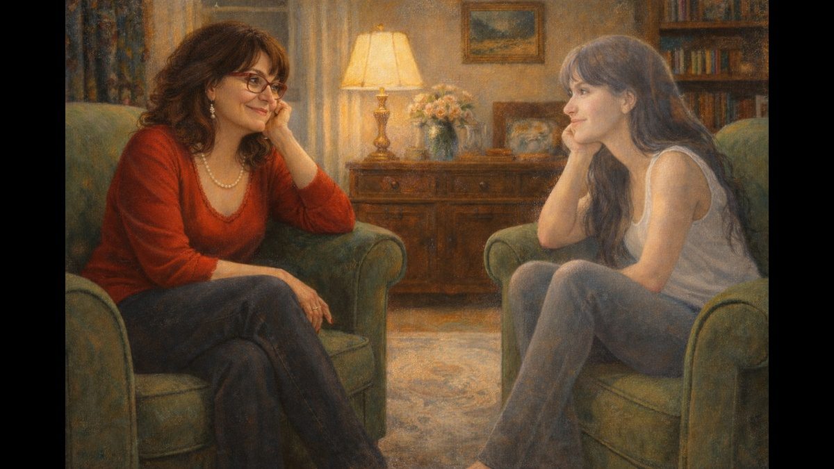 Aurora Amelia Joplin: A múlt és a jövő találkozása című novella illusztrációja a Múzsák Könyvtárában.