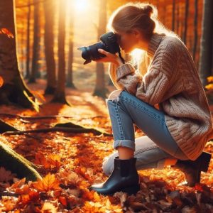 Gábor Edit: A fotózás haiku csokor című vers illusztrációja a Múzsák Könyvtárában