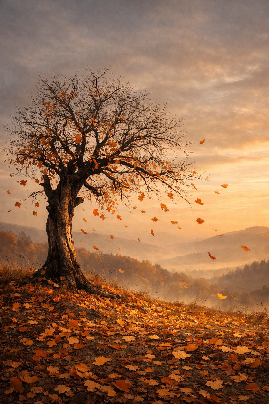 Tőkés Liliána: Fák hava című vers illusztrációja a Múzsák Könyvtárában