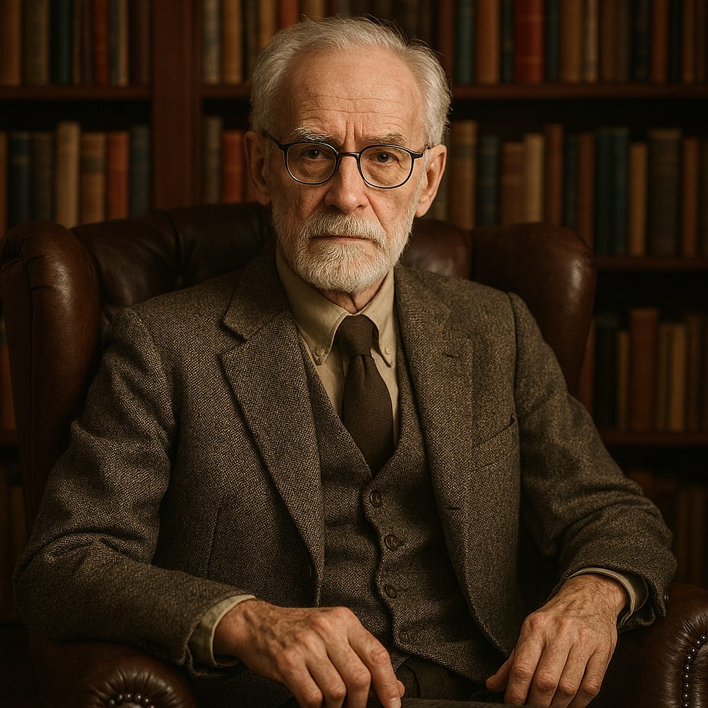 Balogh Erika: Beszélgetés III – Tanár úr, és vele, ahogy a csend mesél című novella illusztrációja a Múzsák Könyvtárában.